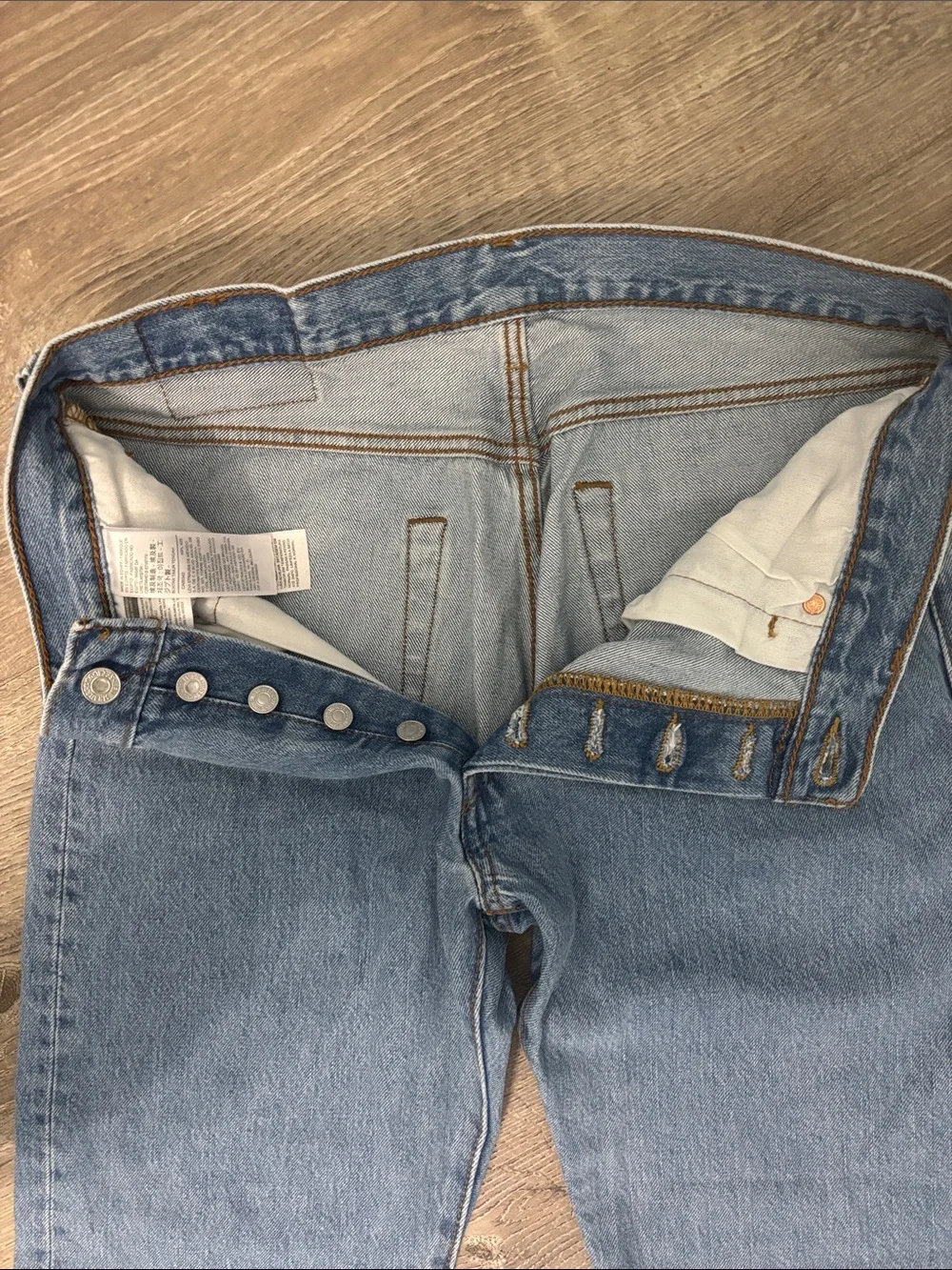 Levi’s 501 Button Fly 32x30 Light Blue Men’s Jeans 100% Cotton